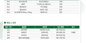 ※ 품절 및 입고 일정 안내