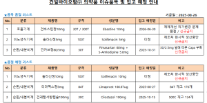 ※ 품절 및 입고 일정 안내