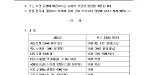 10월 16일ㅣ품절 및 입고 일정 안내