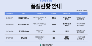 02월 20일ㅣ품절 및 입고 일정 안내