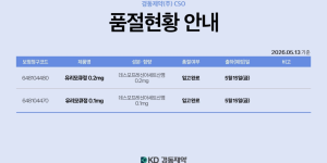 05월 13일ㅣ품절 및 입고 일정 안내