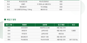 04월 03일ㅣ품절 및 입고 일정 안내
