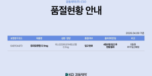 04월 09일ㅣ품절 및 입고 일정 안내